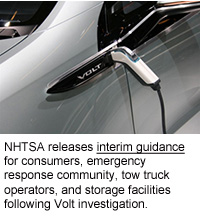 NHTSA releases interim guidance following Volt investigation